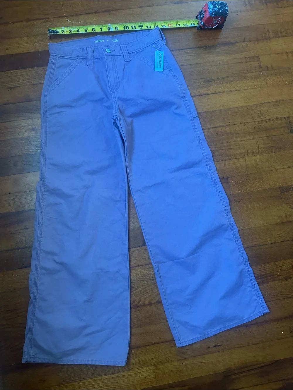 Old Navy Mid-Rise Super Baggy Wide Leg  Kids Pants purple Basil Size 16